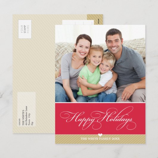 FOTO HOLIDAY BRIEFKAART : heerlijk type 3 (Voorkant / Achterkant)