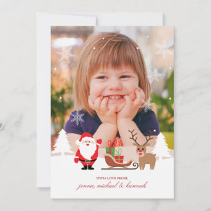 FOTO HOLIDAY KAART   Buffalo Check Santa Flannel