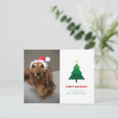 FOTO HOLIDAY KAART | Geometrische kerstboom (Staand voorkant)