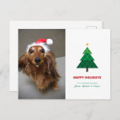 FOTO HOLIDAY KAART | Geometrische kerstboom (Voorkant / Achterkant)