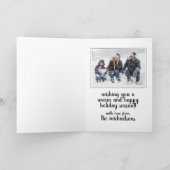 FOTO HOLIDAY-KAART | Vroegere kerstdoodle Feestdagen Kaart (Binnen)