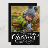 FOTO HOLIDAY KAART | Vrolijk kerstfeest (Voorkant / Achterkant)