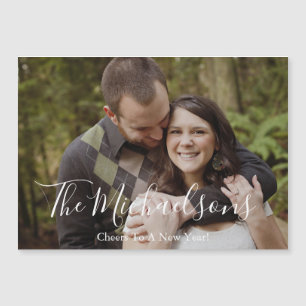 Foto Holiday Magnet-Kaart van een nieuw jaar