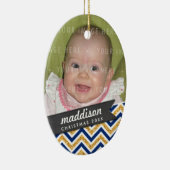 FOTO HOLIDAY OVAL ORNAMENT bold chevron glitter (Rechts)