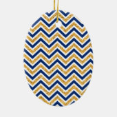 FOTO HOLIDAY OVAL ORNAMENT bold chevron glitter (Achterkant)