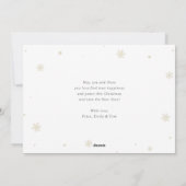 Foto Holly Berries Script Merry Christmas Kaart (Achterkant)