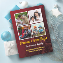 Foto Holly Berry Red Instagram Christmas Kaart