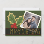 Foto Holly Bessen Borduurwerk Kerstlint Feestdagenkaart (Voorkant)