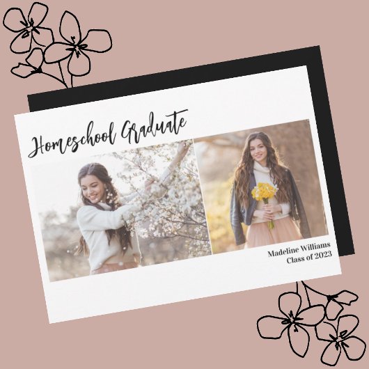 Foto Homeschool Afstuderen Aankondiging