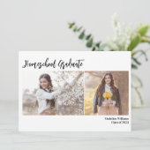 Foto Homeschool Afstuderen Aankondiging (Staand voorkant)