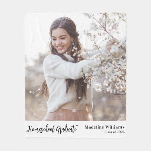 Foto Homeschool Afstuderen Fleece Deken (Voorkant)