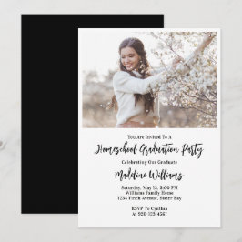 Foto Homeschool Graduation Party Invitation Kaart