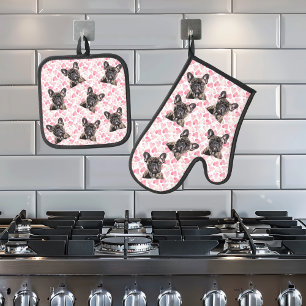 Foto Hond Kat Custom Gezicht Portret Ovenwant & Pannenlap Set