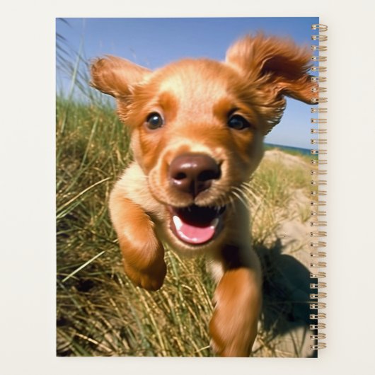 Foto Hond Koraal Roze Naam 2025 Planner (Achterkant)