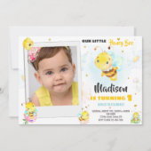 Foto honing bij verjaardag uitnodiging Insecten ui (Voorkant)