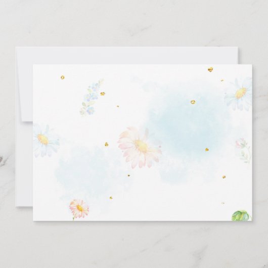 Foto honing bij verjaardag uitnodiging Insecten ui (Achterkant)