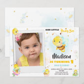 Foto honing bij verjaardag uitnodiging Insecten ui (Voorkant / Achterkant)