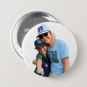 Foto honkbal oma ronde button 7,6 cm (Voorkant /achterkant)