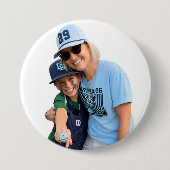 Foto honkbal oma ronde button 7,6 cm (Voorkant)