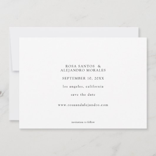 Foto - Horizontaal sparen de Datum Kaart (Achterkant)