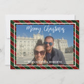 Foto Horizontale Kerst Flat Holid Feestdagenkaart (Voorkant)