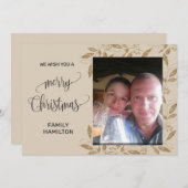 Foto Horizontale Kerstflat Feestdagenkaart (Voorkant / Achterkant)