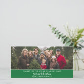 Foto Horizontale of Panoramische Familie Reünie Feestdagenkaart (Staand voorkant)