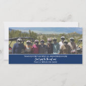 Foto Horizontale of Panoramische Familie Reünie Feestdagenkaart (Voorkant)