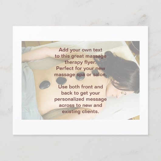 Foto Hot Stones Massage Flyer (Voorkant)