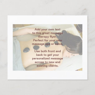 Foto Hot Stones Massage Flyer