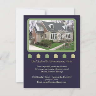 Foto: Housewarming Invitation - Blue en Green Kaart