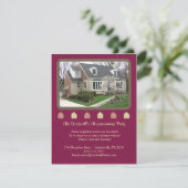 Foto: Housewarming Invitation - Maroon Kaart (Staand voorkant)