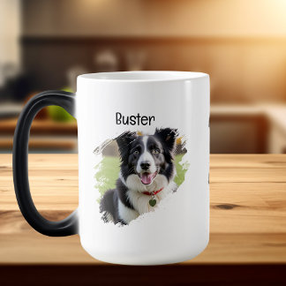 Foto Huisdier Border Collie Wit/Zwart Personalisee Magische Mok