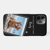 Foto Huisdier Moderne Citaat Zwarte Hond Case-Mate iPhone Case (Achterkant (horizontaal))