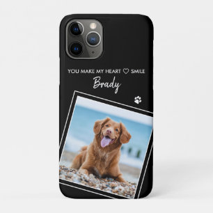 Foto Huisdier Moderne Citaat Zwarte Hond Case-Mate iPhone Case
