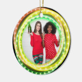 Foto: Hula Hoop kerstlampjaar Keramisch Ornament (Links)