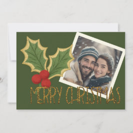 Foto Hulst Bessen Borduurwerk Kerstmis Feestdagenkaart