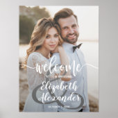 Foto Huwelijk Ampersand Welkom Poster (Voorkant)