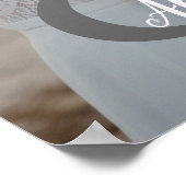 Foto Huwelijk Ampersand Welkom Poster (Hoek)