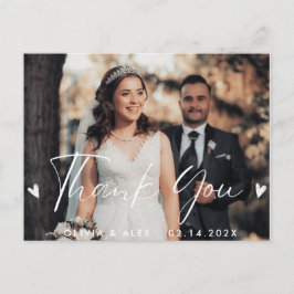 Foto Huwelijk Bedankt  Briefkaart