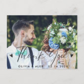  Foto Huwelijk Dank Je  Briefkaart (Voorkant)