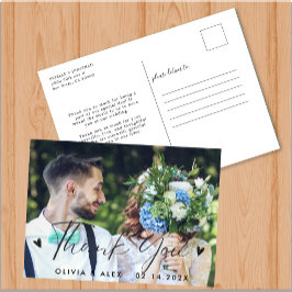  Foto Huwelijk Dank Je  Briefkaart