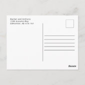 Foto Huwelijk Dank je Elegant Minimalistisch Briefkaart (Achterkant)