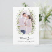 Foto Huwelijk Dankkaart Bedankkaart (Staand voorkant)