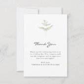 Foto Huwelijk Dankkaart Bedankkaart (Achterkant)