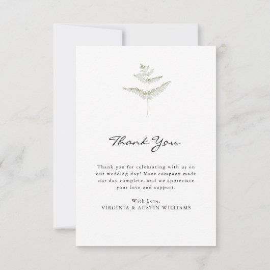 Foto Huwelijk Dankkaart Bedankkaart (Achterkant)