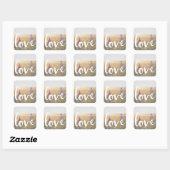 Foto Huwelijk Liefde Getting Married Vierkante Sticker (Vel)