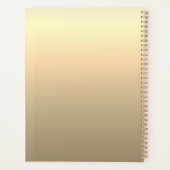 Foto Huwelijk Luxe Elegant Goud Folie Olifant Planner (Achterkant)
