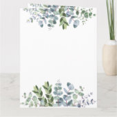 FOTO Huwelijks Dank Je Eucalyptus Bladeren Cadeau  Kaart (Achterkant)