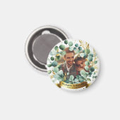 FOTO Huwelijks Dank Je Eucalyptus Bladeren Cadeau  Magneet (Voorkant / Achterkant)